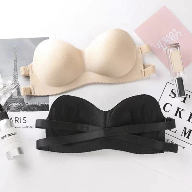 Women Bra Breathable Push UP Bras Seamless Wire Free Solid Lingerie Invisible - Image 2